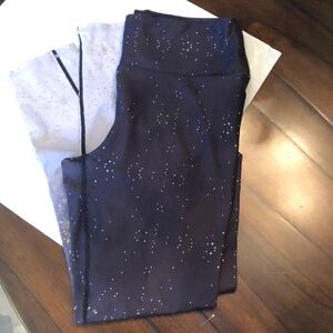 Fabletics Celestial partial painted print high waist stretch leggings